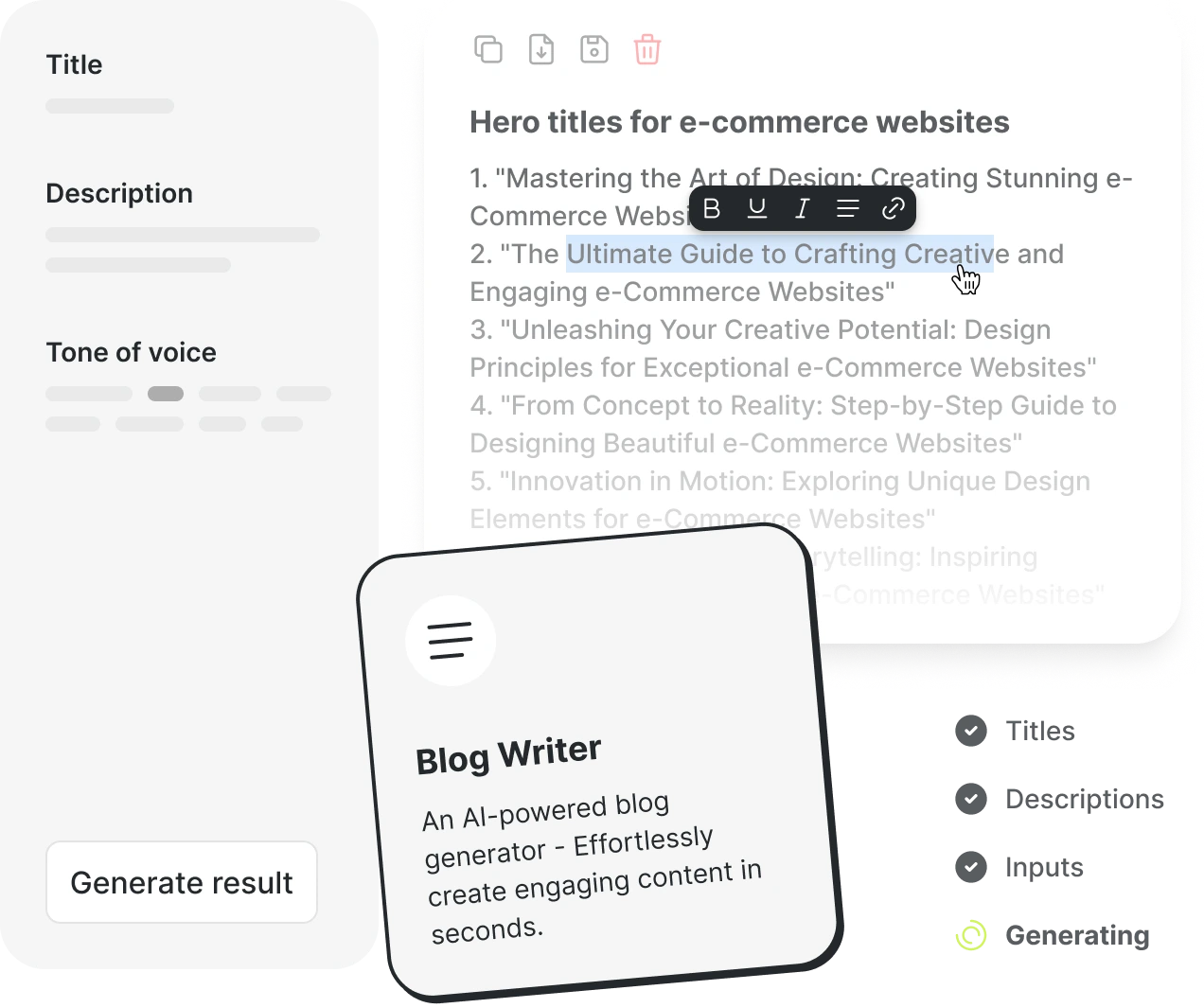 Blog Writer screenshot